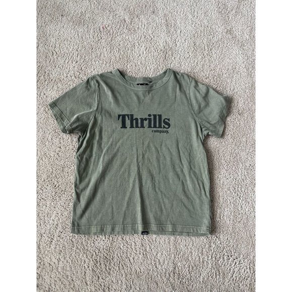 Thrills Tops - THRILLS Australia Green Logo Tee Shirts Sz S